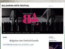 Tablet Screenshot of bulgarianartsfestival.com